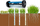 Aerator manual për lëndinë Garden, me rrota, konstruksion metalik, blu
