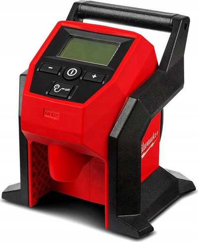 Kompresor ajri për makinë Milwaukee M12 BI-0, 12V, pa bateri, i kuq