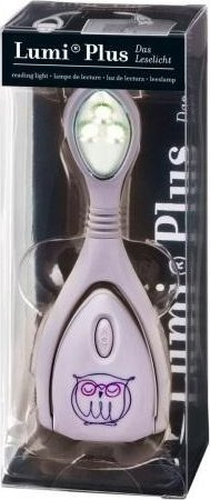 Lampë leximi Owl Lumi Plus, LED, dritë e rregullueshme, gri