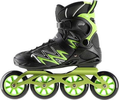 Patina inline Nils Extreme NA8660, nr. 39, me 4 rrota, e zezë me jeshile
