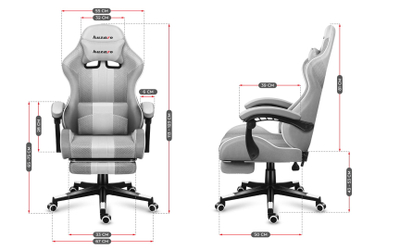 Karrige gaming Huzaro Force 4.7, 140kg, e bardhë