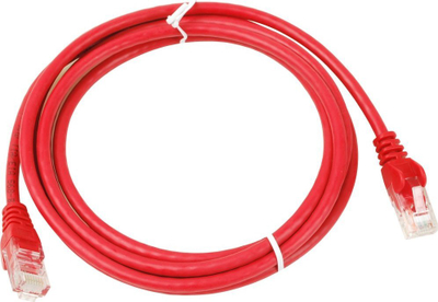 Мрежен кабел PremiumCord Patch UTP CAT6, 10 m, RJ45, црвен