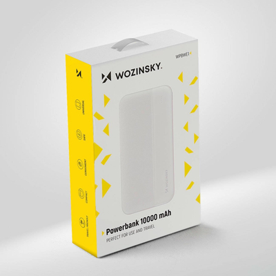 Power bank i jashtëm 10000mAh, kompakt, USB, i zi