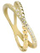 Unazë Beneto AGG196 Double, argjend e veshur me ar, diametër 54 mm, ngjyrë ari