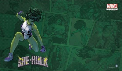Dyshek lojrash Fantasy Flight Games Marvel Champions: Game Mat - She-Hulk, 61 cm x 30.5 cm