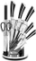 Set thikash kuzhine NAVA Acer, 7 copa, çelik inox, argjend me të zi