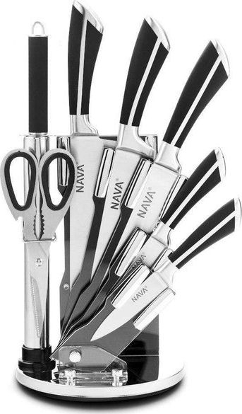 Set thikash kuzhine NAVA Acer, 7 copa, çelik inox, argjend me të zi