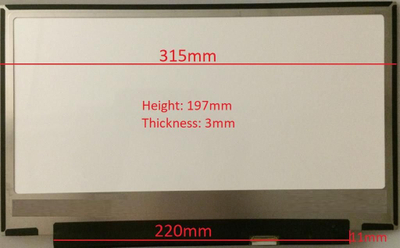 Panel ekrani laptopi CoreParts MSC140F30-283M, 14", LCD, i bardhë