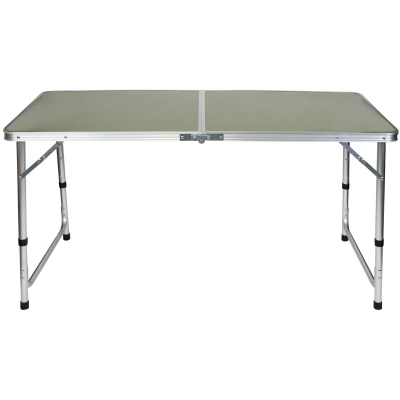 Tavolinë kampingu Enero Camp Field Table, 60x120x70 cm, palosëse, jeshile military