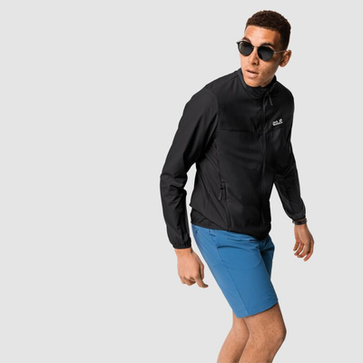 Xhaketë për meshkuj Jack Wolfskin JWP Wind, XXL, e zezë