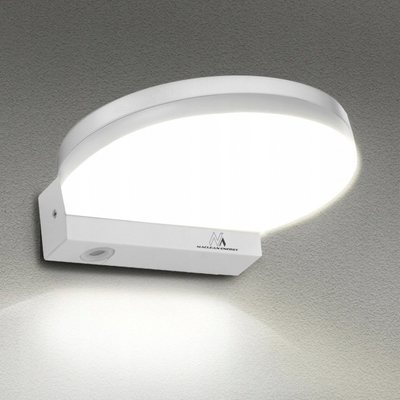 Lampë muri e jashtme Maclean MCE346W, LED 15W, IP65, e bardhë