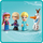 Set lodër LEGO Disney 43218 Frozen, karusel magjik, 4 figura, shumëngjyrësh