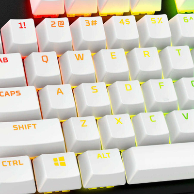 Set keycaps HP 519T5AA, PBT, për tastierë mekanike, të bardha