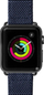 Rrip ore LAUT Apple Watch Technical 42/44, lëkurë edhe najlon, Indigo