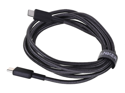 Kabllo Anker 322, USB-C me USB-C, 1.8m, e zezë