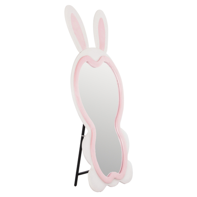 Pasqyrë dysheme për fëmijë Bunny 80x162Hcm (HM4489.01), rozë/ bardhë/ zezë