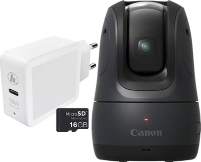 Kamerë kompakte Canon PowerShot PX Essential Kit, Wi‑Fi, microSD 16GB, e zezë