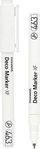 Set markera akrilik MonAmi Deco Marker 463 XF, 0.7mm, 6 copë, i bardhë