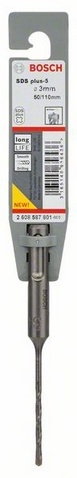 Spiral Bosch SDS Plus, 5.5mm, 115mm, gri