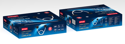 Dritë muri LED Activejet AJE-CAMELIA, dritë neutrale, e zezë