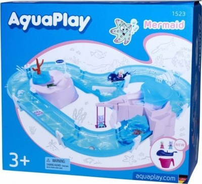 Lodër me uj AquaPlay Mermaid, sistem kanalesh me uj, set loje me sirenë