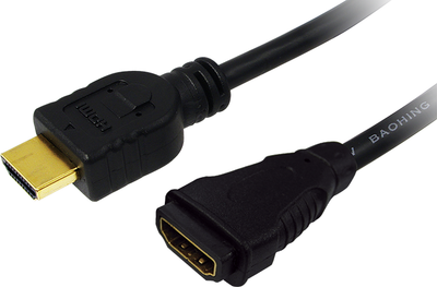 Kabllo LogiLink HDMI në HDMI, 1 m, e zezë (Modeli CH0059)