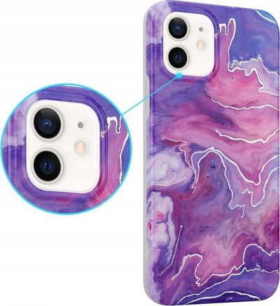 Mbrojtëse Maxximus MX Marble për iPhone X / XS, TPU, rozë