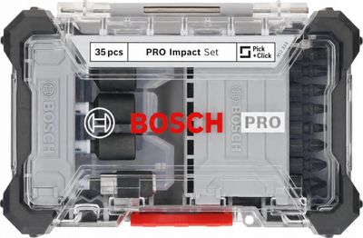 Set bitash për kaçavidë Bosch Pro, 35 copa, për impact driver, shumëngjyrëshe