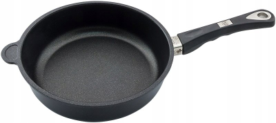 Tigan Amt Gastroguss Induction AMTI-724, 24cm, veshje jo ngjitëse, i zi
