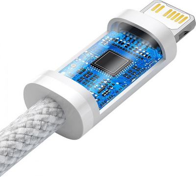 Kabllo karikimi Baseus BSU3071WHT USB C në Lightning, 1m, 20W, e bardhë