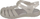 Sandale për goca Crocs Isabella Jr 208444, shollë që s’rrëshqet, mbyllje me shirit, ngjyrë argjendtë me shkëlqim