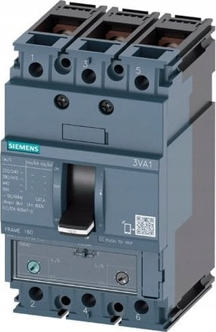 Ndërprerës automatik Siemens 3VA1116-5EF32-0AA0, 3P, 160A, 55kA, 415V AC