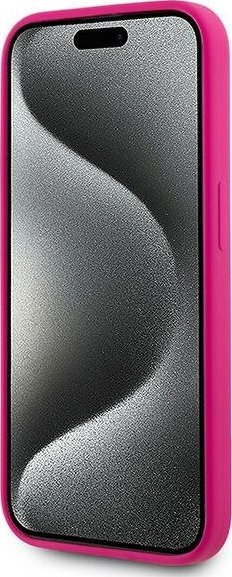 Маска за телефон Karl Lagerfeld Choupette Head, силикон, за iPhone 15 Pro Max, розова