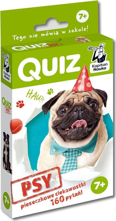 Libër kuiz Dogs Captain Science, 160 pyetje, për qen