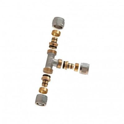 Lidhës tresh TDM Brass 1445E, fileto 18x16x18, bronx