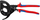 Gërshërë kabllosh Knipex 95 32 320, me racetë, 320mm, kuqe blu