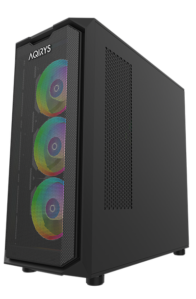 Kuti PC gaming Wezen Pro, ATX, xham i temperuar, RGB, e zezë