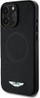 Këllëf telefoni Aston Martin HC FW Logo MagSafe për iPhone 16 Pro, silikon, i zi