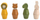 Set lodrash druri Trixie Baby Wooden Screw Animals, 12 copë, edukative, shumëngjyrëshe