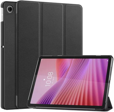 Mbulesë tablet 4kom.pl SMART për Lenovo Tab 10.1 2025, funksion Smart Cover, me këllëf palosës, e zezë