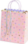 Qese dhuratash “Gift Bag With Stars”, 26 x 32 x 13 cm, rozë me yje shumëngjyrëshe