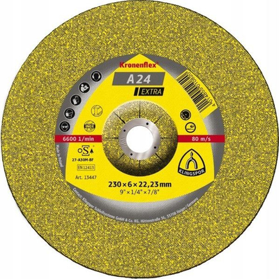 Disk gërryes për metal Klingspor, A24EX, 230 x 6.0 mm