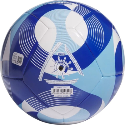 Top futbolli adidas Olympics 24 Club IW6328, madhësia 5, për bar natyral, blu