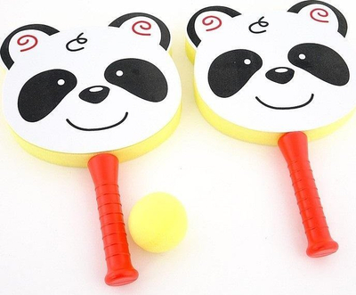 Set raketash shkumë Adar One Panda Foam Rackets, për kalamaj, shumëngjyrëshe