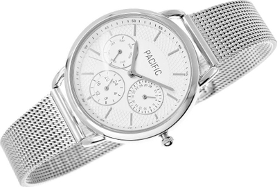 Orë goca Pacific Chronograph X6180-1, çelik inox, 3 BAR, argjend