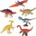 Set lodrash Woopie Dinosaurë XXL, 18 figura, me enë plastike, shumëngjyrësh