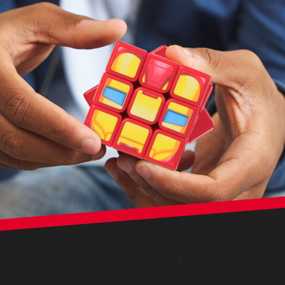 Kubi Rubik Spin Master Rubiks Cubers 3x3, figurë Iron Man, shumëngjyrësh