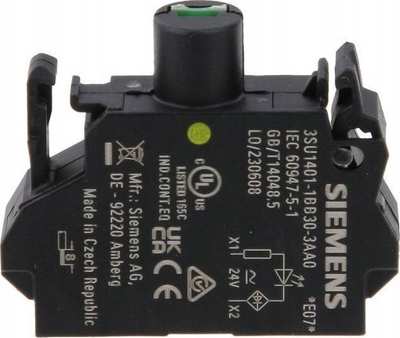 Mbajtës LED Siemens SIRIUS ACT 3SU1401-1BB30-3AA0, 24V AC/DC, dritë e verdhë