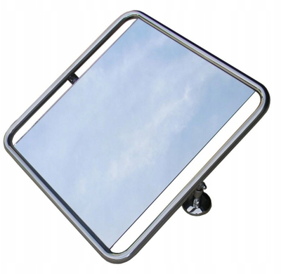 Pasqyrë banjoje LU Tilt Mirror In Full Frame, 60x60 cm, çelik inox