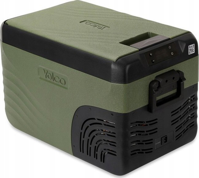 Frigorifer portativ me kompresor Yolco KX30, 12V 24V 240V, me kufje, jeshil